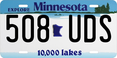 MN license plate 508UDS