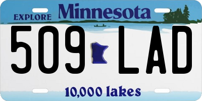 MN license plate 509LAD