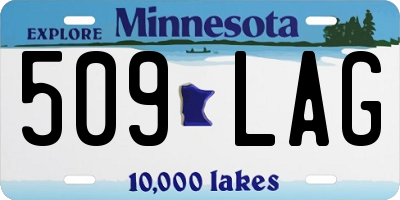 MN license plate 509LAG