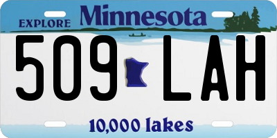MN license plate 509LAH