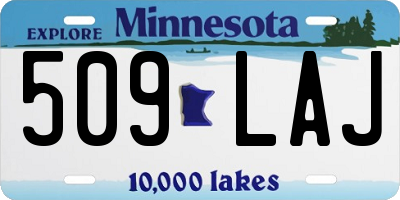 MN license plate 509LAJ