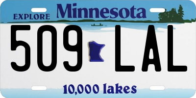 MN license plate 509LAL