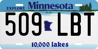 MN license plate 509LBT