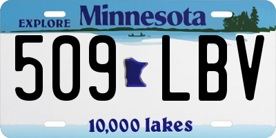 MN license plate 509LBV