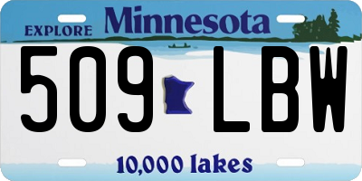 MN license plate 509LBW