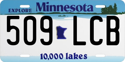 MN license plate 509LCB