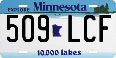 MN license plate 509LCF