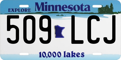 MN license plate 509LCJ