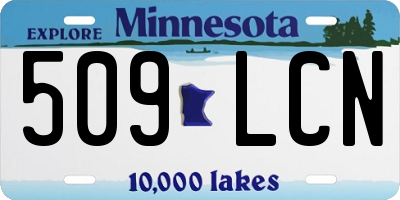 MN license plate 509LCN