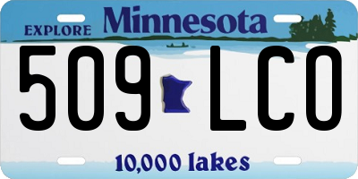 MN license plate 509LCO