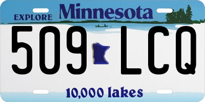 MN license plate 509LCQ