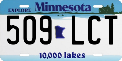 MN license plate 509LCT