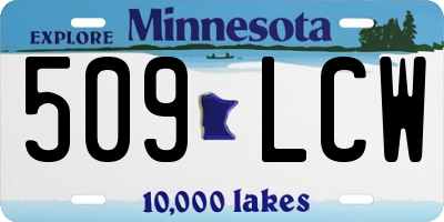 MN license plate 509LCW