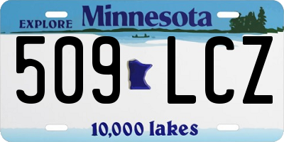 MN license plate 509LCZ