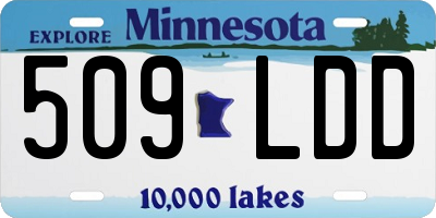 MN license plate 509LDD