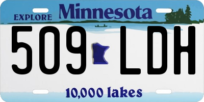 MN license plate 509LDH
