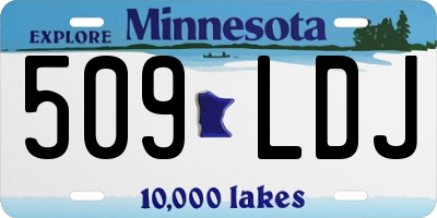 MN license plate 509LDJ
