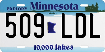 MN license plate 509LDL