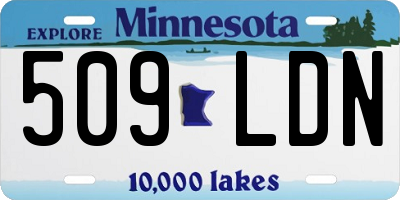 MN license plate 509LDN