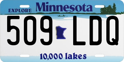 MN license plate 509LDQ