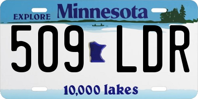 MN license plate 509LDR