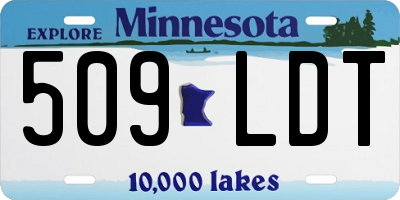 MN license plate 509LDT