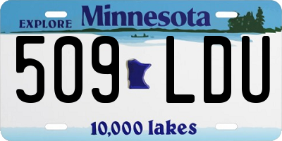 MN license plate 509LDU
