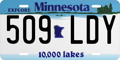 MN license plate 509LDY