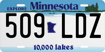 MN license plate 509LDZ