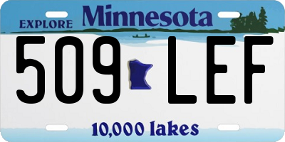 MN license plate 509LEF