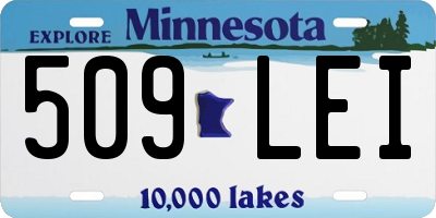 MN license plate 509LEI