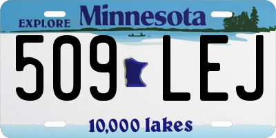 MN license plate 509LEJ
