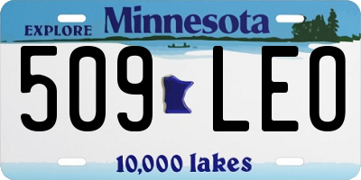 MN license plate 509LEO