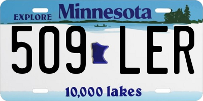 MN license plate 509LER