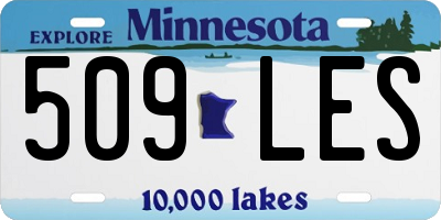 MN license plate 509LES
