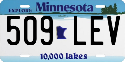 MN license plate 509LEV