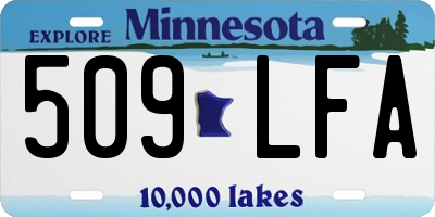 MN license plate 509LFA