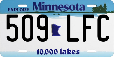 MN license plate 509LFC