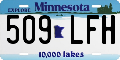 MN license plate 509LFH