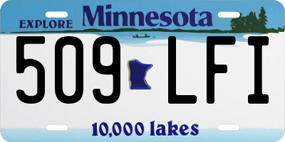 MN license plate 509LFI