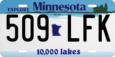 MN license plate 509LFK