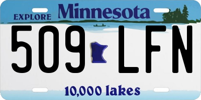 MN license plate 509LFN