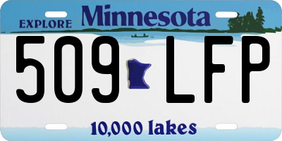 MN license plate 509LFP