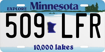 MN license plate 509LFR