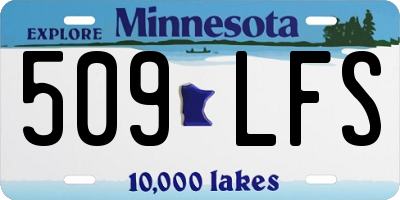 MN license plate 509LFS