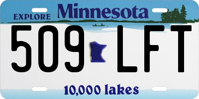 MN license plate 509LFT