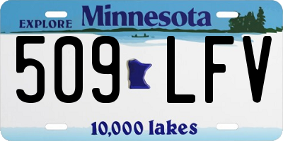 MN license plate 509LFV