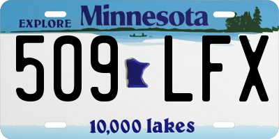 MN license plate 509LFX