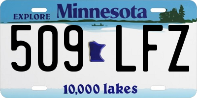 MN license plate 509LFZ