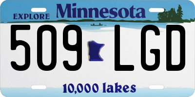 MN license plate 509LGD
